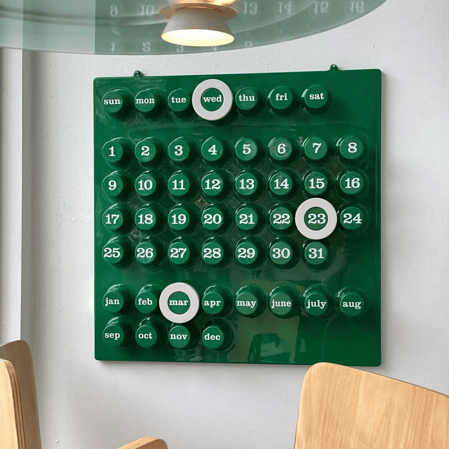 Calendar 'Ring a Date' Green